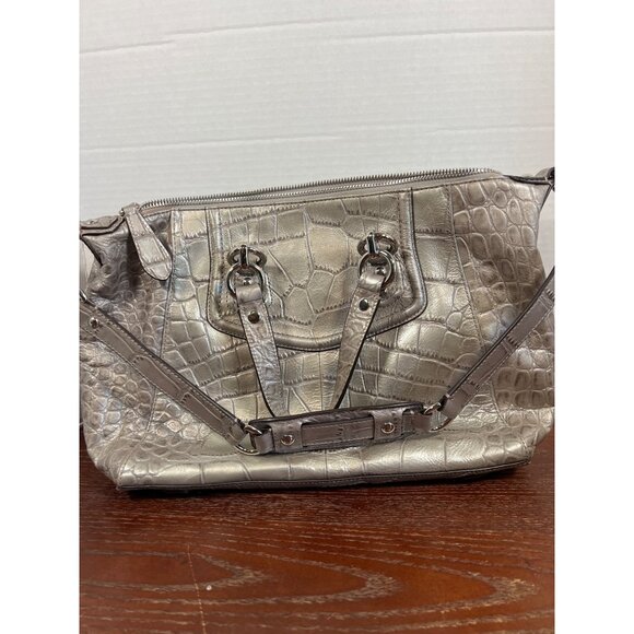 Vintage Coach Crocodile Embossed Leather Satchel & Wallet A4 - Picture 3 of 6